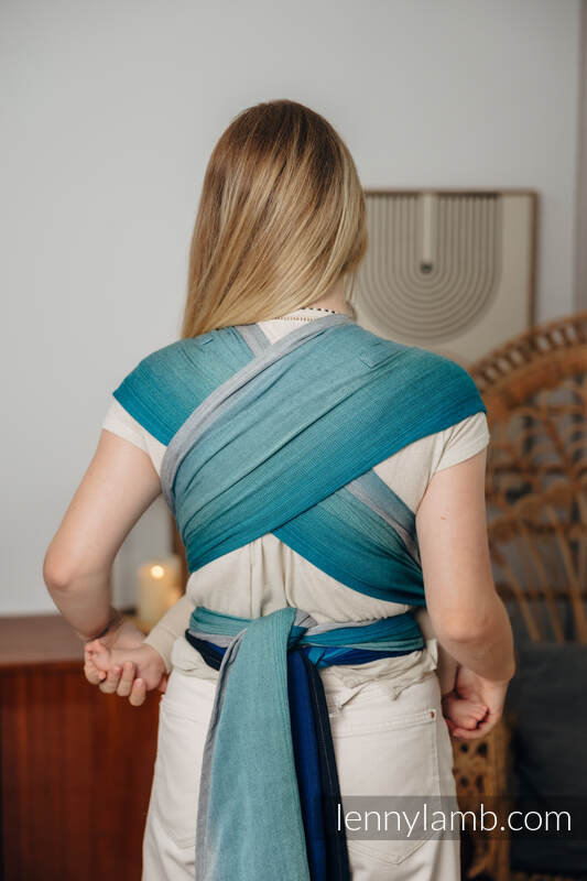 Wrap-Tai Tragehilfe Toddler / Kreuzköper-Bindung / 100% Baumwolle / mit Kapuze - AIRGLOW #babywearing