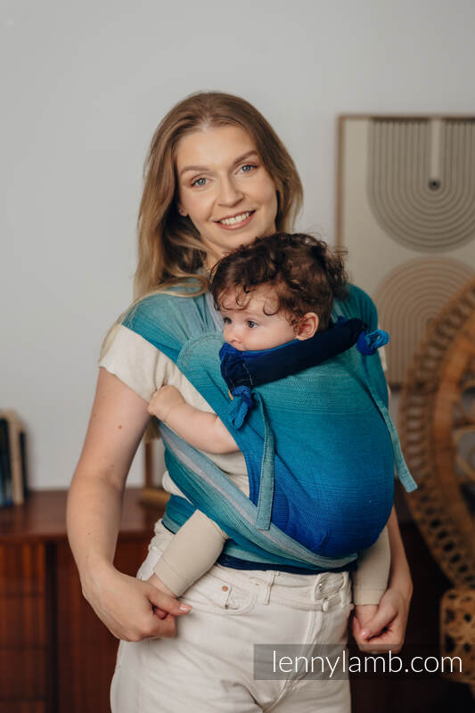 WRAP-TAI carrier Mini, broken-twill weave - 100% cotton - with hood - AIRGLOW #babywearing