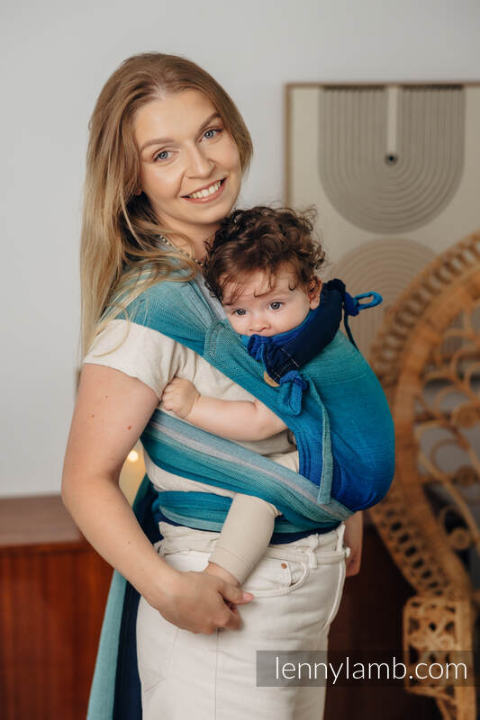 WRAP-TAI carrier Mini, broken-twill weave - 100% cotton - with hood - AIRGLOW #babywearing