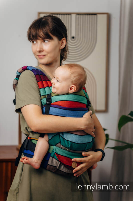 Porte-bébé LennyLight, taille standard, sergé brisé 100% coton, CAROUSEL OF COLORS #babywearing