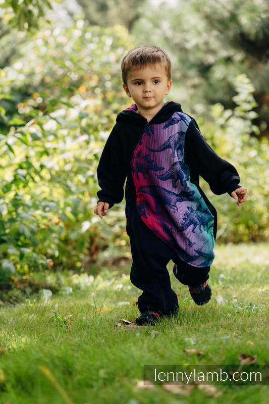 Tutina Bear Romper - taglia 62 - Nero & Jurassic Park - New Era #babywearing