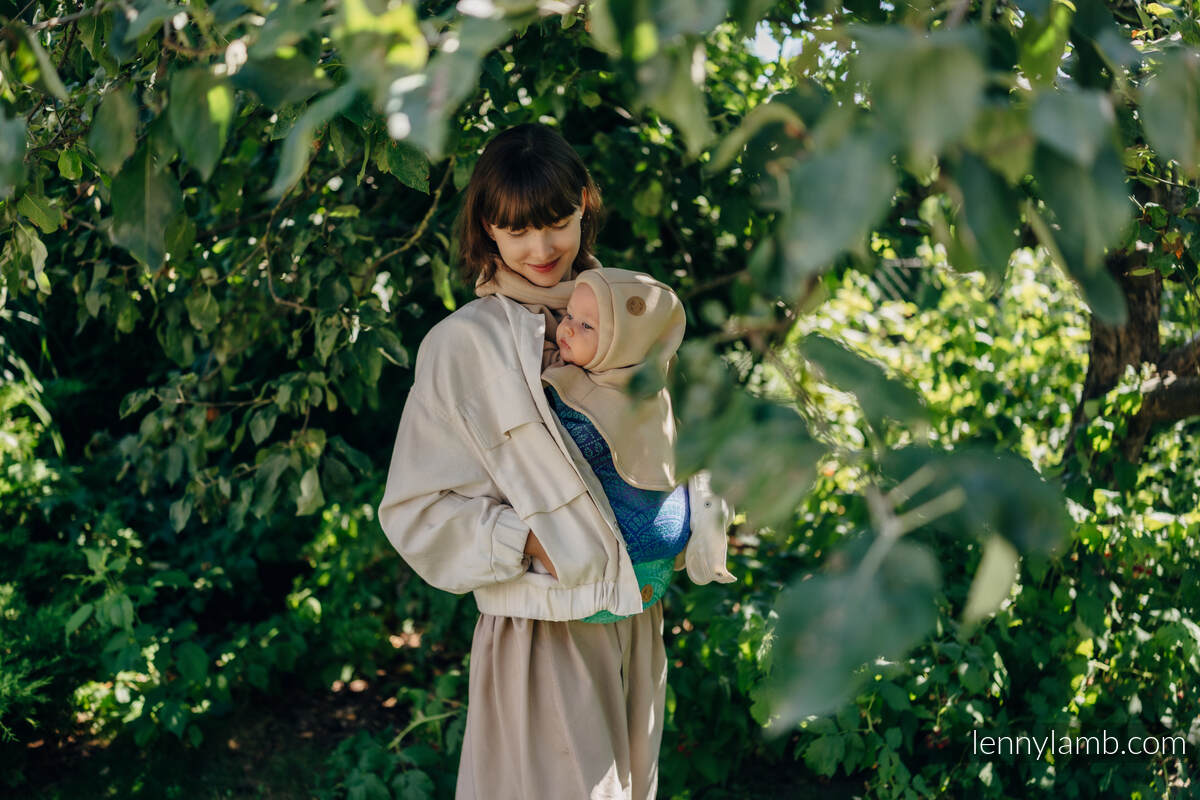 Cuello alto para niño y mamá (tejido de punto) - Beige #babywearing