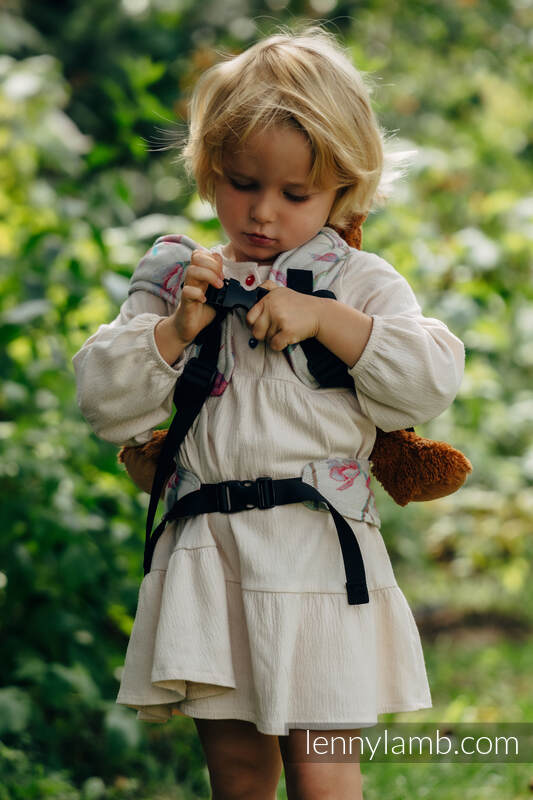  Doll Carrier made of woven fabric, 100% cotton - MAGNOLIA #babywearing