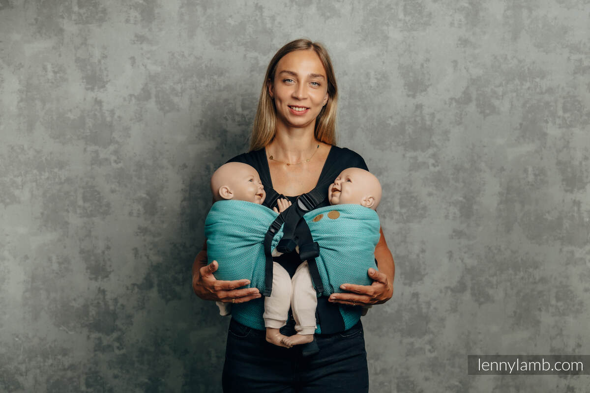 LennyTwin Tragehilfe, Größe Standard, Fischgrätmuster, 100% Baumwolle - DIE AUSGABE FÜR PROFIS - ENTWINE #babywearing