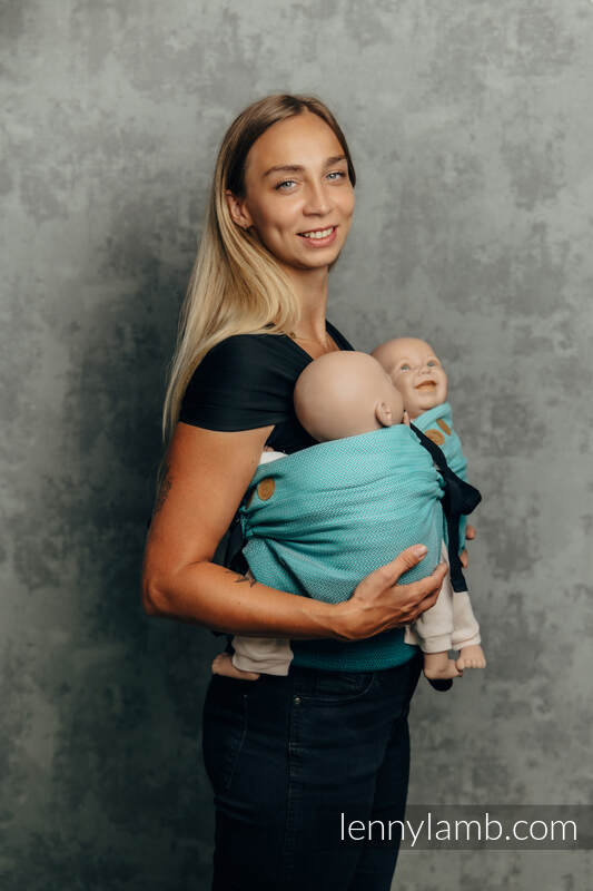 LennyTwin Tragehilfe, Größe Standard, Fischgrätmuster, 100% Baumwolle - DIE AUSGABE FÜR PROFIS - ENTWINE #babywearing