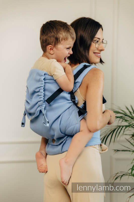 Nosidełko LennyPreschool, splot jodełkowy, 100% bawełna, rozmiar preschool - MAŁA JODEŁKA SKYLIGHT  #babywearing