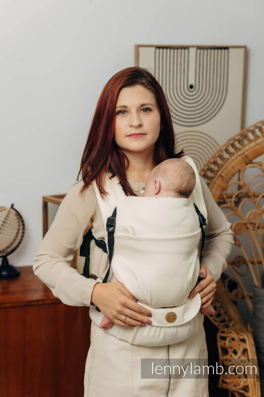 Porte-bébé LennyLight, taille standard, tissage herringbone, 100% coton - LITTLE HERRINGBONE LUCE #babywearing