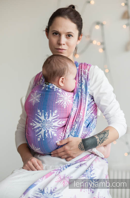Baby Wrap, Jacquard Weave (100% cotton) - Winter Delight - size M #babywearing