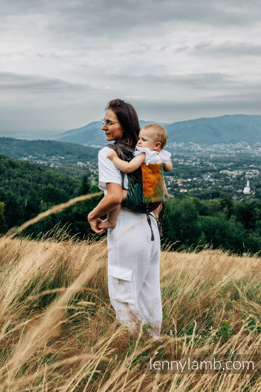 Lenny Buckle Onbuhimo Tragehilfe, Größe Toddler, Jacquardwebung (100% Baumwolle) - RAINFOREST - DIVERSE #babywearing