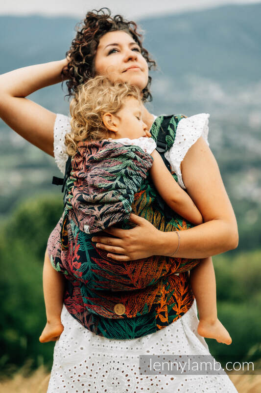 Porte-bébé LennyPreschool, taille preschool, jacquard, 100% coton - RAINFOREST - DIVERSE #babywearing