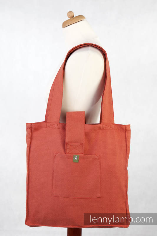 Shoulder bag made of wrap fabric (100% cotton) - DIAMOND ORANGE - standard size 37cmx37cm #babywearing