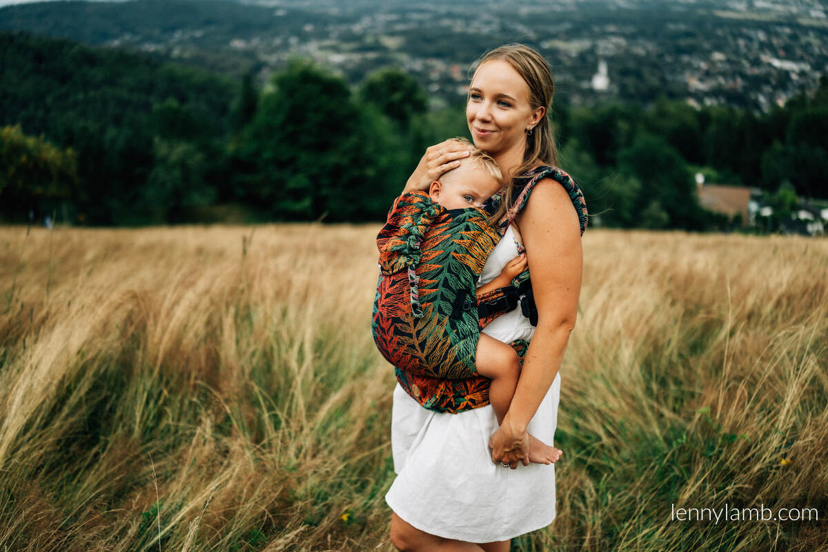 LennyUpGrade Carrier, Standard Size, jacquard weave 100% cotton - RAINFOREST - DIVERSE #babywearing