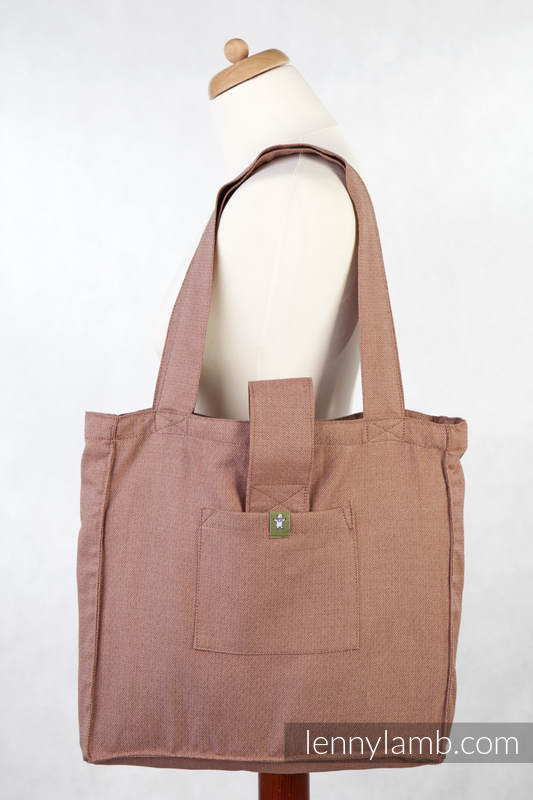 Shoulder bag made of wrap fabric (100% cotton) - DIAMOND BROWN - standard size 37cmx37cm #babywearing