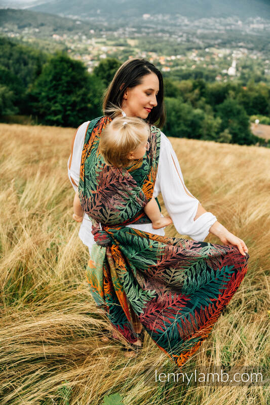 Fular, tejido jacquard (100% algodón) - RAINFOREST - DIVERSE - talla M #babywearing