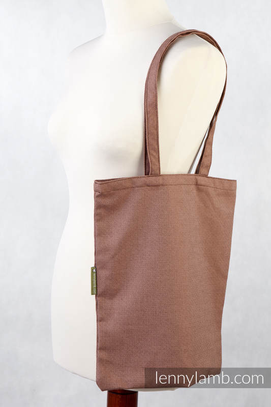 Einkaufstasche, hergestellt aus gewebtem Stoff (100% Baumwolle) - BRAUN DIAMOND  #babywearing
