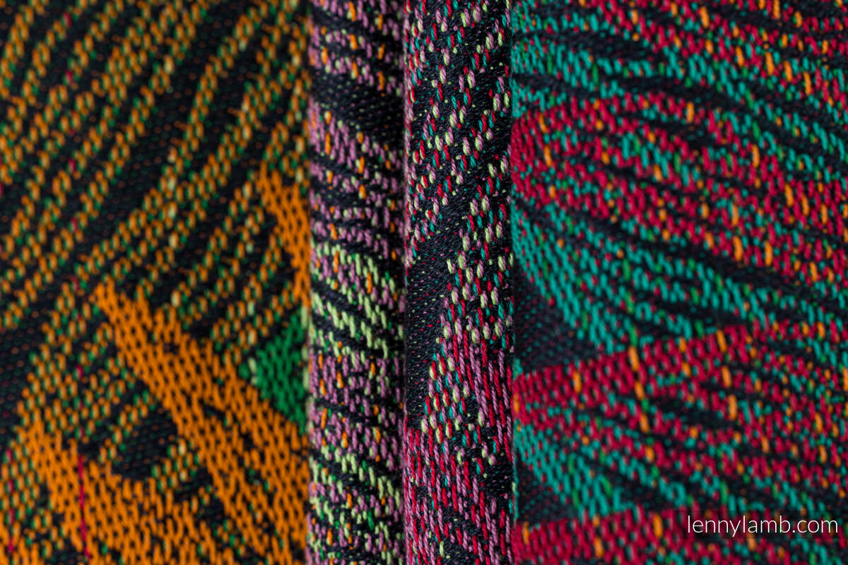 Fascia portabebè, tessitura Jacquard (100% cotone) - RAINFOREST - DIVERSE - taglia XL #babywearing