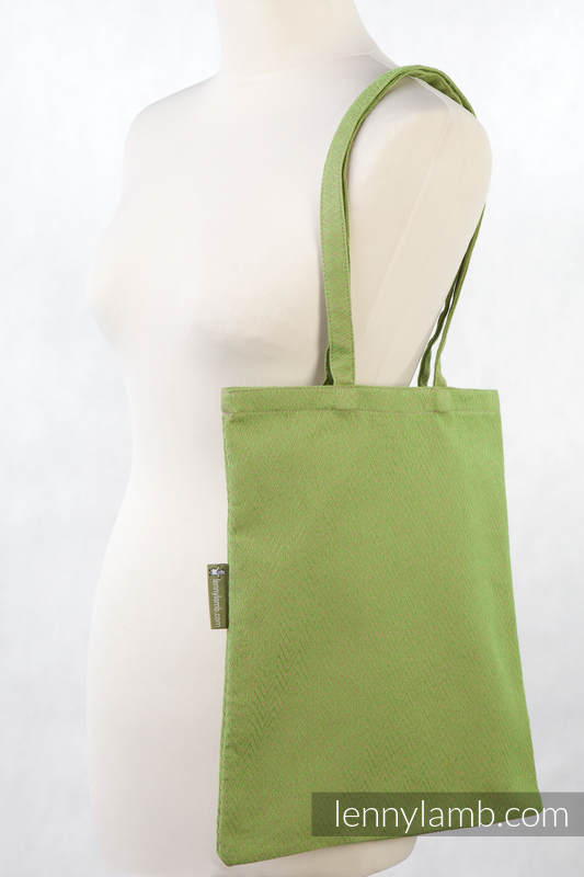 Shopping bag 60% Cotton, 40% Polyester - ZIGZAG GREEN #babywearing