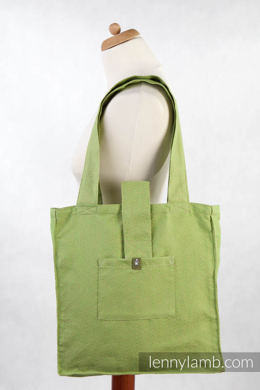 Shoulder bag - 60% Cotton, 40% Polyester - ZIGZAG GREEN - standard size 37cmx37cm #babywearing