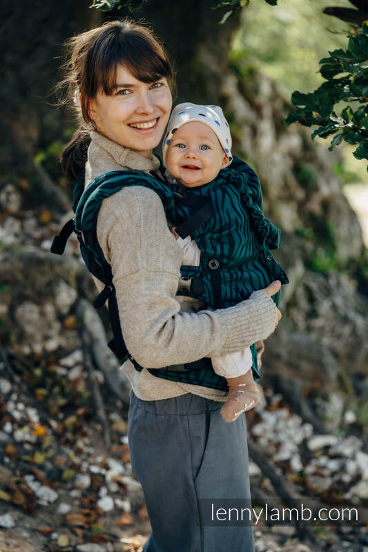 Porte-bébé LennyUpGrade, taille standard, 63% Coton, 37% Laine mérinos, conversion d’écharpe de - ZEBRA - SAVANNA #babywearing