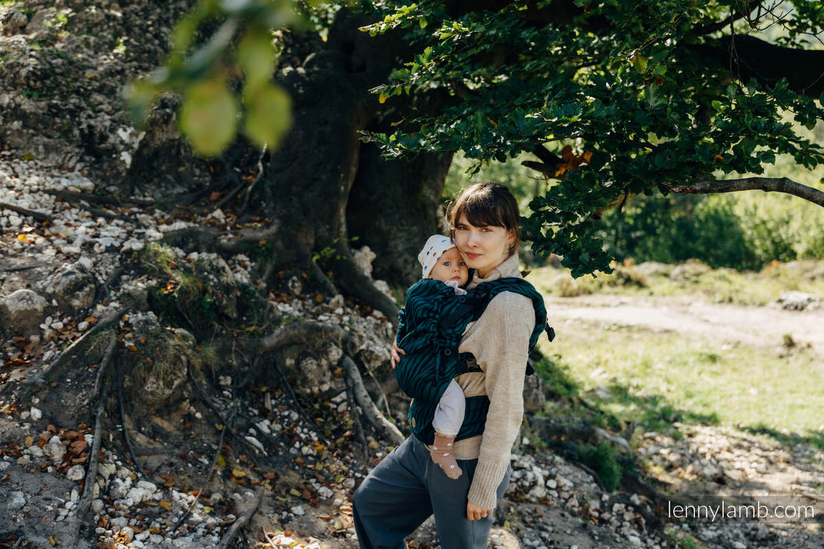 Porte-bébé LennyUpGrade, taille standard, 63% Coton, 37% Laine mérinos, conversion d’écharpe de - ZEBRA - SAVANNA #babywearing