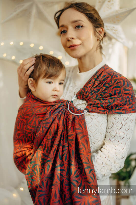 RingSling, Jacquardwebung (100% Baumwolle), mit Raffung an den Ringen - INFINITY - GERDA - standard 1.8m #babywearing