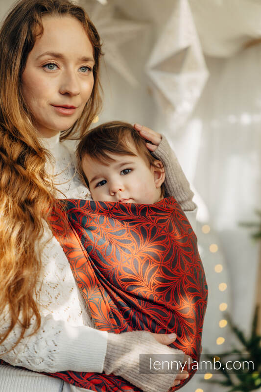 Baby Wrap, Jacquard Weave (100% cotton) - INFINITY - GERDA - size M (grade B) #babywearing