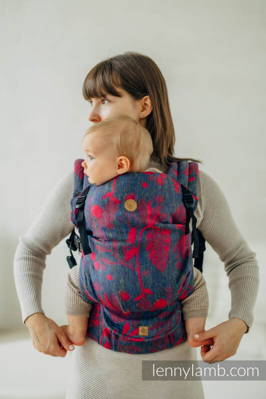 LennyLight Tragehilfe, Größe Standard, Jacquardwebung (45% Tussahseide, 32% Gekämmte Baumwolle, 16% Merinowolle, 5% Seide, 2% Kaschmir) - EXPERIMENT no. 29 #babywearing