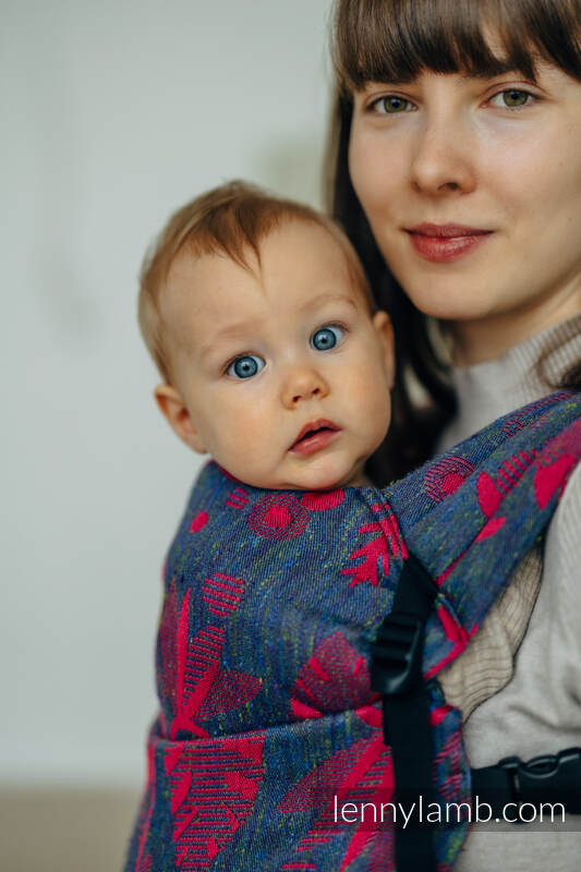 LennyLight Tragehilfe, Größe Standard, Jacquardwebung (45% Tussahseide, 32% Gekämmte Baumwolle, 16% Merinowolle, 5% Seide, 2% Kaschmir) - EXPERIMENT no. 29 #babywearing