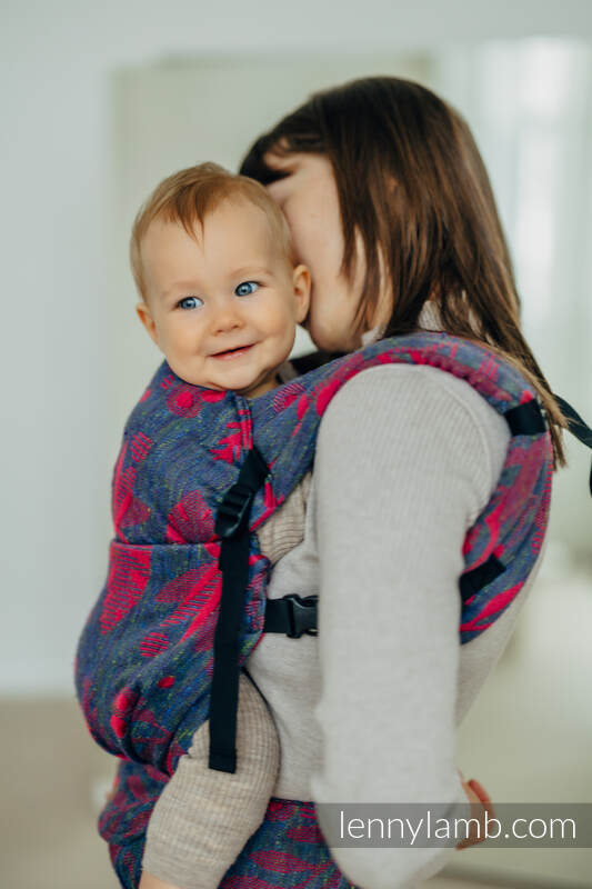 LennyLight Tragehilfe, Größe Standard, Jacquardwebung (45% Tussahseide, 32% Gekämmte Baumwolle, 16% Merinowolle, 5% Seide, 2% Kaschmir) - EXPERIMENT no. 29 #babywearing