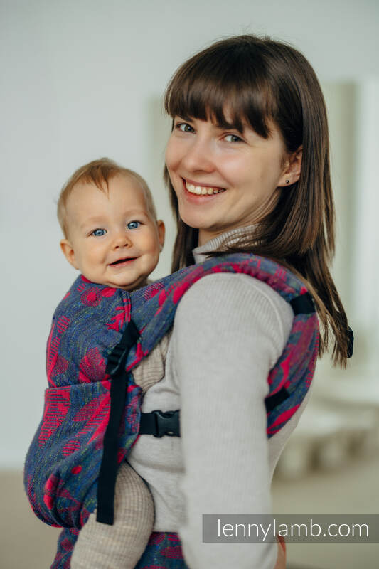 LennyLight Tragehilfe, Größe Standard, Jacquardwebung (45% Tussahseide, 32% Gekämmte Baumwolle, 16% Merinowolle, 5% Seide, 2% Kaschmir) - EXPERIMENT no. 29 #babywearing