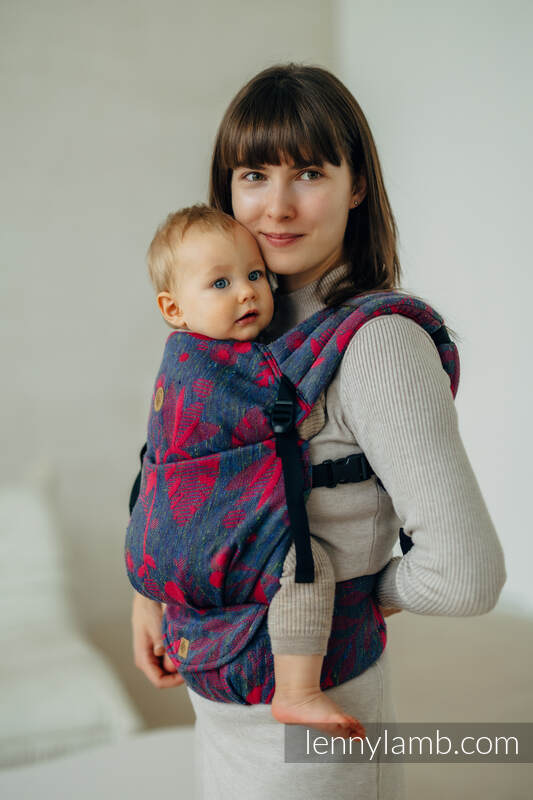 LennyLight Tragehilfe, Größe Standard, Jacquardwebung (45% Tussahseide, 32% Gekämmte Baumwolle, 16% Merinowolle, 5% Seide, 2% Kaschmir) - EXPERIMENT no. 29 #babywearing