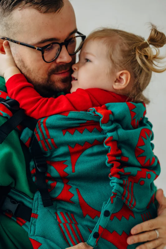 LennyPreschool Carrier, Preschool Size, jacquard weave (74% merino wool, 26% combed cotton) - EXPERIMENT no. 28 #babywearing