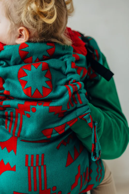 LennyPreschool Carrier, Preschool Size, jacquard weave (74% merino wool, 26% combed cotton) - EXPERIMENT no. 28 #babywearing