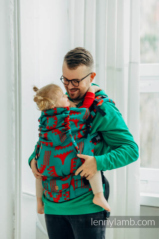 LennyPreschool Tragehilfe, Größe Preschool, Jacquardwebung (74% Merinowolle, 26% Gekämmte Baumwolle) - EXPERIMENT no. 28  #babywearing