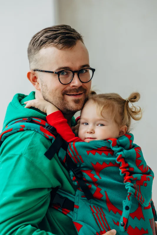 LennyPreschool Carrier, Preschool Size, jacquard weave (74% merino wool, 26% combed cotton) - EXPERIMENT no. 28 #babywearing