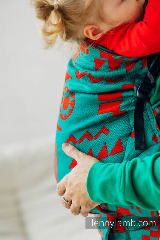 LennyPreschool Tragehilfe, Größe Preschool, Jacquardwebung (74% Merinowolle, 26% Gekämmte Baumwolle) - EXPERIMENT no. 28  #babywearing