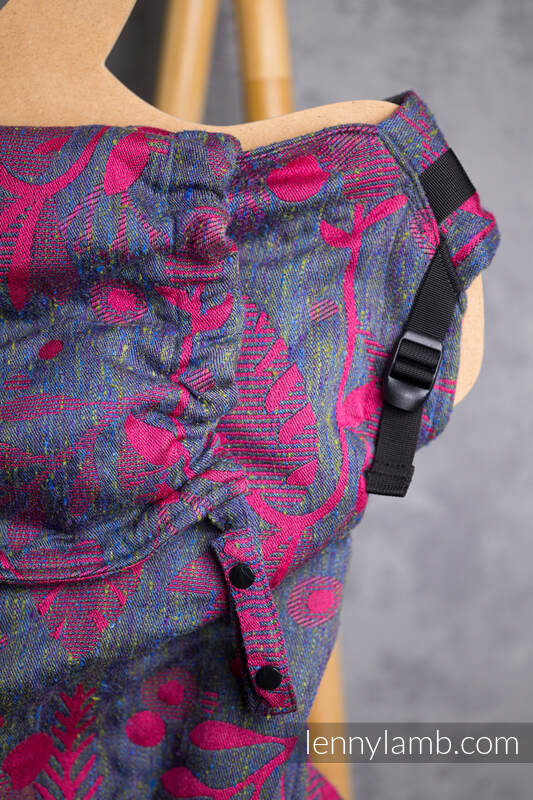 Porte-bébé LennyPreschool, taille preschool, jacquard, (45% soie tussah, 32% coton peigné, 16% laine mérinos, 5% soie, 2% cachemire) - EXPERIMENT no. 29 #babywearing