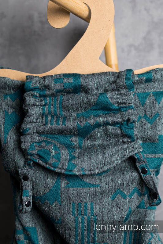 Porte-bébé LennyPreschool, taille preschool, jacquard, (45% soie tussah, 32% coton peigné, 16% laine mérinos, 5% soie, 2% cachemire) - EXPERIMENT no. 31 #babywearing