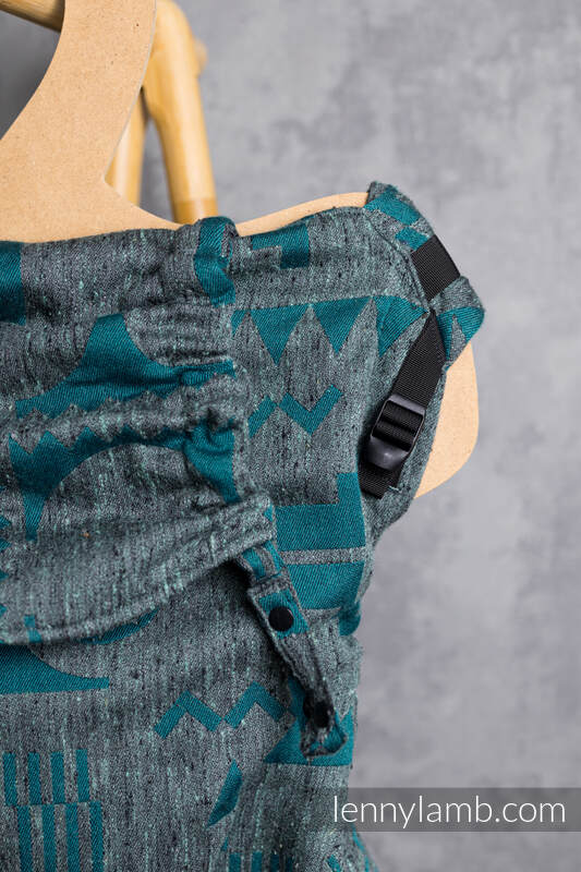 Porte-bébé LennyPreschool, taille preschool, jacquard, (45% soie tussah, 32% coton peigné, 16% laine mérinos, 5% soie, 2% cachemire) - EXPERIMENT no. 31 #babywearing