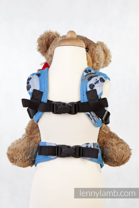 Nosidełko dla lalek z tkaniny chustowej - PANDA #babywearing