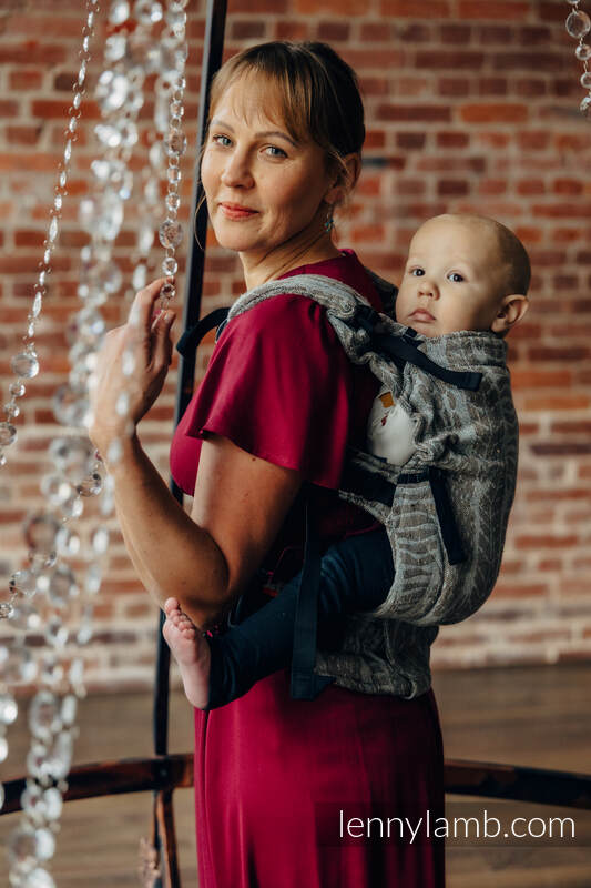 LennyUpGrade Tragehilfe, Größe Standard, Jacquardwebung, (63% Baumwolle, 37% Seide) - SKETCHES OF NATURE - EPIC #babywearing