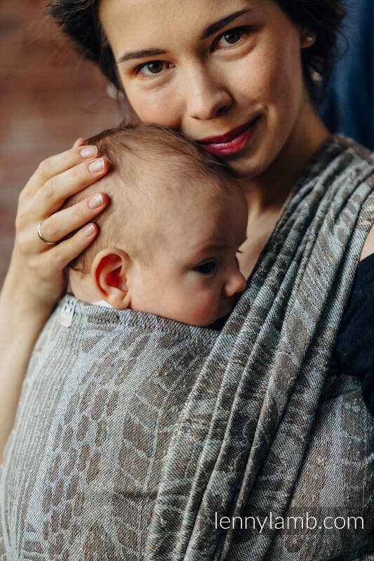 Baby Wrap, Jacquard Weave (63% cotton, 37% silk) - SKETCHES OF NATURE - EPIC - size M #babywearing