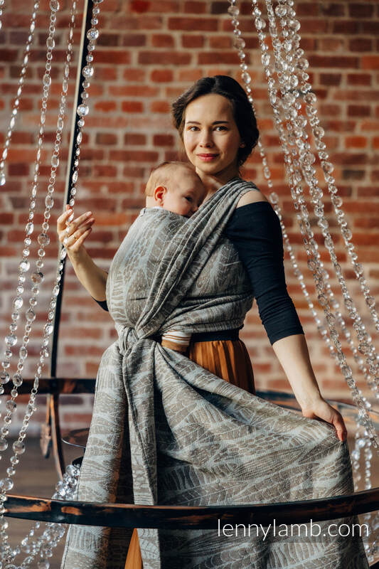 Baby Wrap, Jacquard Weave (63% cotton, 37% silk) - SKETCHES OF NATURE - EPIC - size S #babywearing