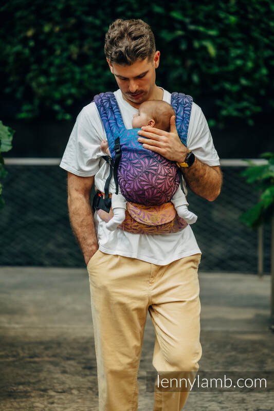 LennyLight Tragehilfe, Größe Standard, Jacquardwebung, 100% Baumwolle - INFINITY - ROLLER #babywearing