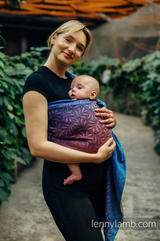 RingSling, Jacquardwebung (100% Baumwolle), mit Raffung an den Ringen - INFINITY - ROLLER - standard 1.8m #babywearing