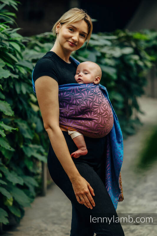 RingSling, Jacquardwebung (100% Baumwolle), mit Raffung an den Ringen - INFINITY - ROLLER - standard 1.8m #babywearing