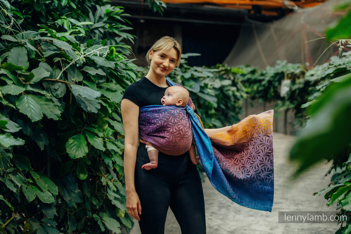 RingSling, Jacquardwebung (100% Baumwolle), mit Raffung an den Ringen - INFINITY - ROLLER - standard 1.8m #babywearing