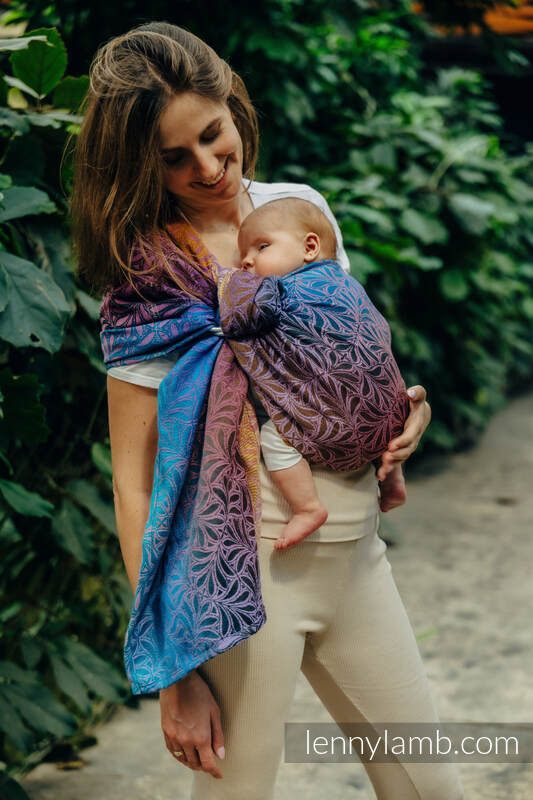 RingSling, Jacquardwebung (100% Baumwolle), mit Raffung an den Ringen - INFINITY - ROLLER - standard 1.8m #babywearing