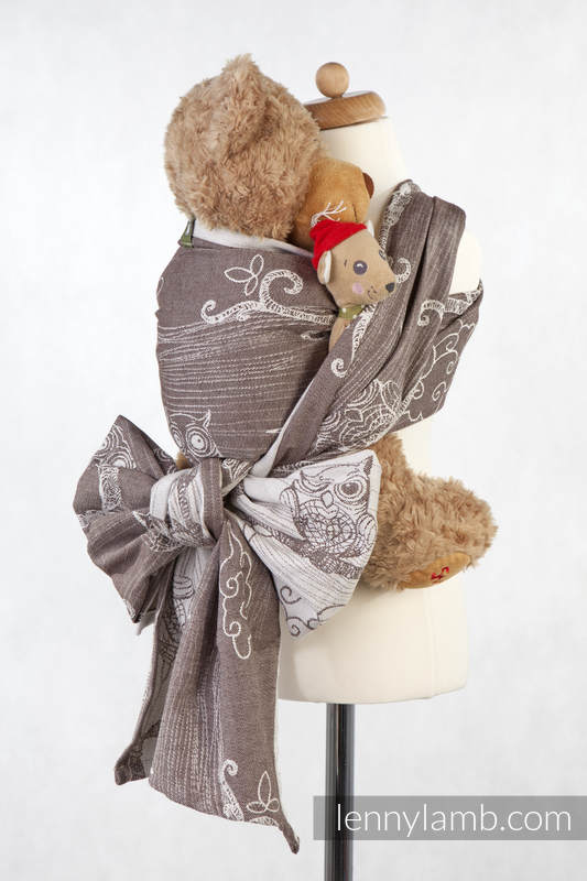 Żakardowa chusta dla lalek, 100% bawełna - SOWY BUBO #babywearing