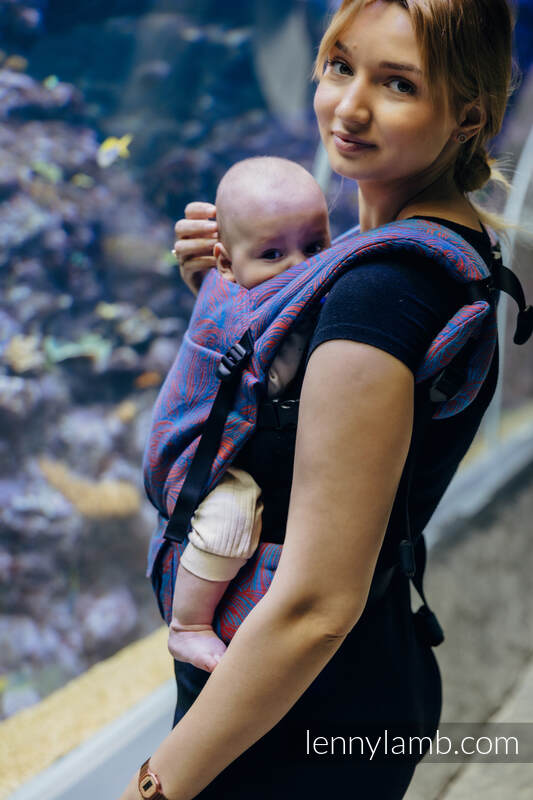 LennyLight Carrier, Standard Size, jacquard weave 100% cotton - RAPUNZEL - SWIRL #babywearing